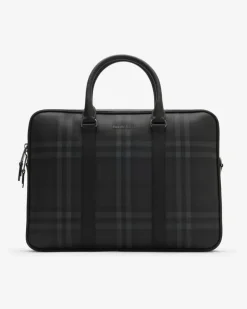 Aktentasche „City Check Iron-Grau