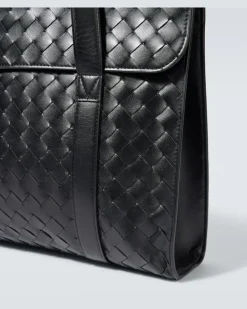 Aktentasche Classic Portfolio aus Leder Schwarz
