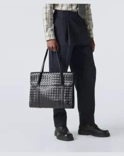 Aktentasche Classic Portfolio aus Leder Schwarz