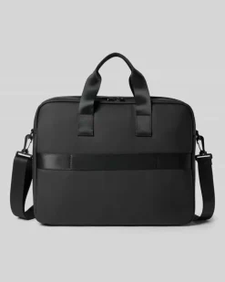 Aktentasche mit Label-Prägung Modell 'lanciano Black