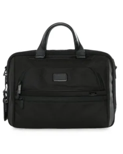 15" Aktentasche mit mehreren Taschen - Schwarz