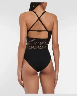 Alaïa High-Rise-Höschen Vienne Schwarz