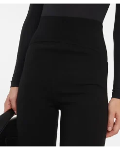 Alaïa High-Rise Leggings aus einem Wollgemisch Schwarz