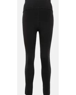 Alaïa High-Rise Leggings aus einem Wollgemisch Schwarz