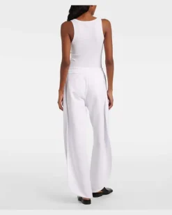 Alaïa Jogginghose aus Baumwolle Weiß