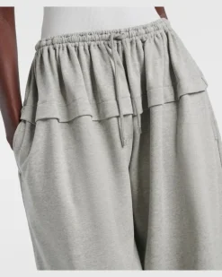 Alaïa Jogginghose aus einem Baumwollgemisch Grau