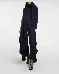 Alaïa Jumpsuit aus Jersey Blau