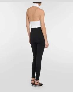 Alaïa Leggings aus Jersey Schwarz