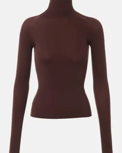 Alaïa Longsleeve aus Jersey Braun