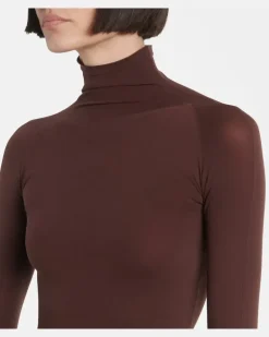 Alaïa Longsleeve aus Jersey Braun
