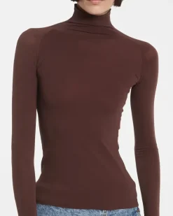 Alaïa Longsleeve aus Jersey Braun