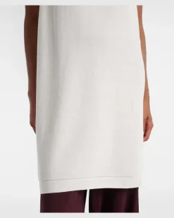 Alaïa Tunika aus einem Baumwollgemisch Weiß