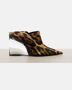 Alaïa Wedge-Mules Invisible aus Twill Braun