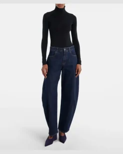 Alaïa Wedges Cube aus Veloursleder Violett