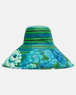 Alémais Sonnenhut Margo aus Baumwoll-Canvas Multicolor