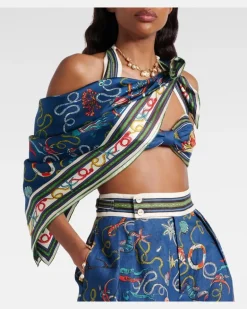 Alémais Tuch aus Seiden-Twill Multicolor