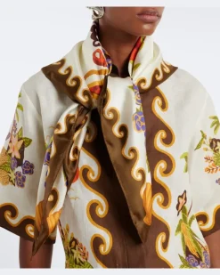 Alémais Tuch Island Cove aus Seide Multicolor