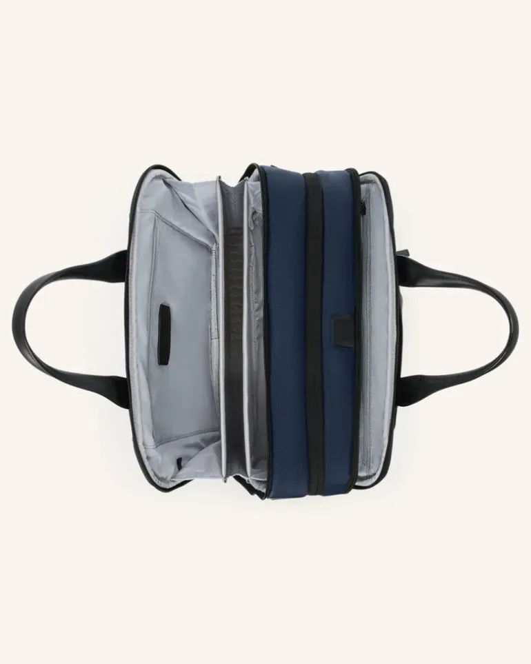 Alpha Aktentasche Medium Expandale blau Dunkelblau