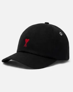 Ami de Coeur Cap aus schwarzer Baumwolle Unisex