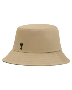 Ami de Coeur Fischerhut mit Logo-Stickerei - Nude
