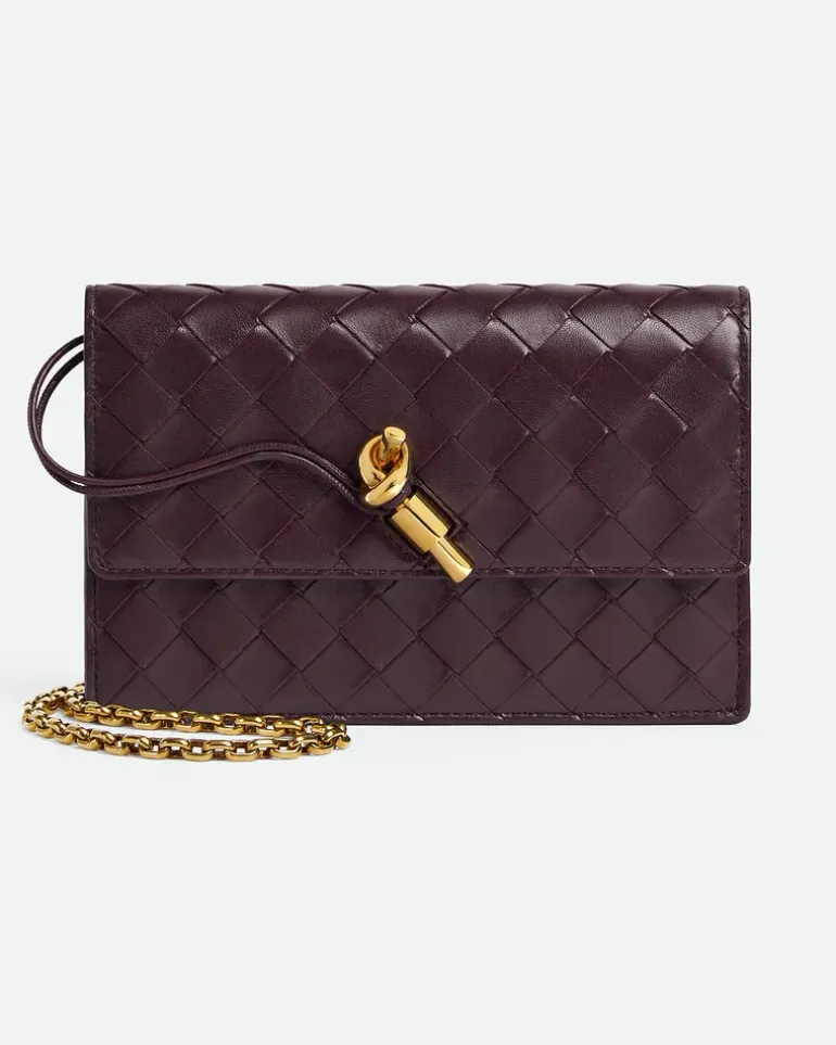 Andiamo Pouch mit Kette-Bordeaux - Damen