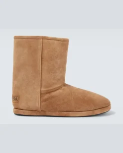 Ankle Boots Alaska aus Veloursleder Braun