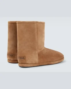 Ankle Boots Alaska aus Veloursleder Braun