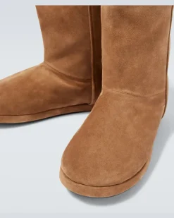 Ankle Boots Alaska aus Veloursleder Braun