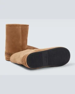Ankle Boots Alaska aus Veloursleder Braun
