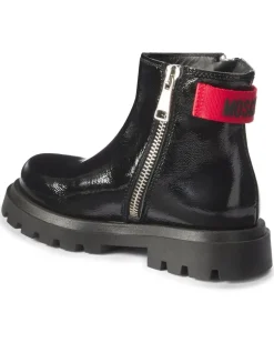 Ankle Boots aus Leder Schwarz
