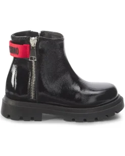 Ankle Boots aus Leder Schwarz