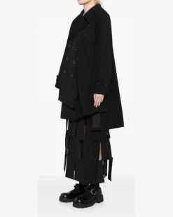 Anzug mit asymmetrischen Ärmeln - Schwarz