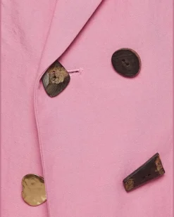 Anzug mit steigendem Revers - Rosa