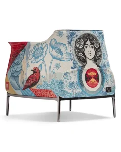 Archibald Delicate Balance Sessel - Blau
