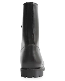Arlberg Stiefel aus Leder - Schwarz