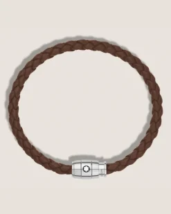 Armband mit 3 Ringen aus Soft Leder - Blau - Edelstahl - MB130898 - Armbänder