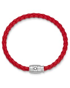 Armband mit 3 Ringen aus Soft Leder - Red - Edelstahl - MB130903 - Armbänder