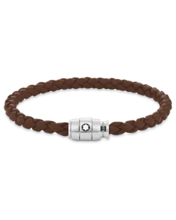Armband mit 3 Ringen aus Soft Leder - Braun - Edelstahl - MB136000 - Armbänder
