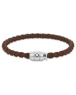 Armband mit 3 Ringen aus Soft Leder - Braun - Edelstahl - MB136000 - Armbänder