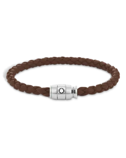 Armband mit 3 Ringen aus Soft Leder - Braun - Edelstahl - MB136000 - Armbänder