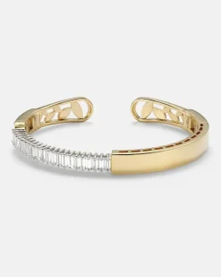 Armreif aus 18kt Gelbgold mit Diamanten