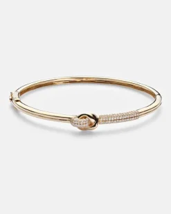 Armreif aus 14kt Gelbgold mit Diamanten