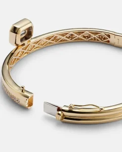 Armreif aus 18kt Gelbgold mit Diamanten