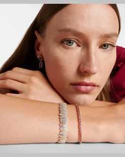Armreif aus 18kt Gelb-, Weiß- und Roségold mit Diamanten Multicolor