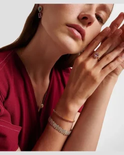 Armreif aus 18kt Gelb-, Weiß- und Roségold mit Diamanten Multicolor