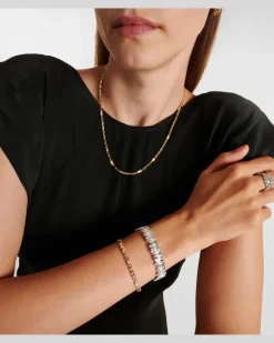 Armreif aus 18kt Weißgold mit Diamanten Metallic