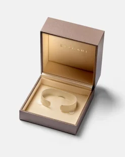 Armreif B.zero1 aus 18kt Weißgold mit Diamanten Silber