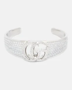 Armreif GG Marmont mit Kristallen Silber