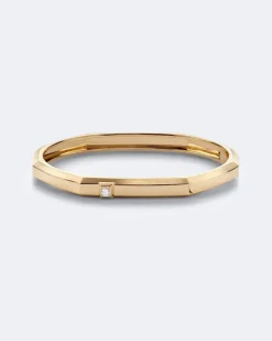 Armreif Moderniste aus 18kt Gelbgold mit Diamant