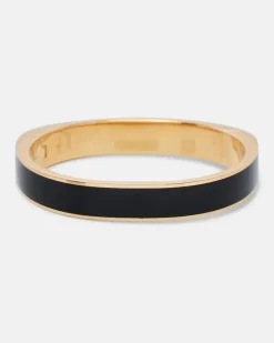 Armreif Signature, 18kt vergoldet, mit Emaille Schwarz
